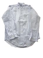 Ralph lauren blouse overhemd yarmouth 15 l blauw, Blauw, Halswijdte 41/42 (L), Ophalen of Verzenden, Zo goed als nieuw