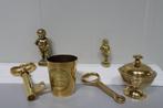 6 stuks koperwerk, 2 x manneke pis, 2 x flesopener en meer !, Antiek en Kunst, Ophalen, Koper