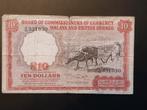 Malaya British Borneo 10 dollars 1961 Zfr- biljet, Ophalen of Verzenden, Zuidoost-Azië