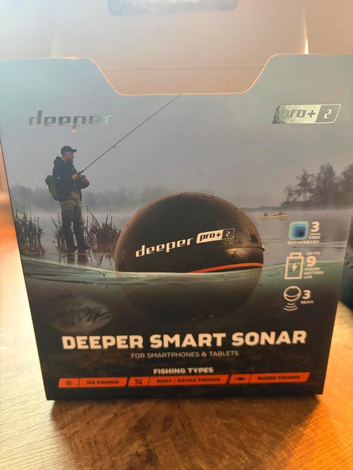 Deeper Smart Sonar Pro+ 2 - Visvinder, Watersport en Boten, Hengelsport | Karpervissen, Zo goed als nieuw, Overige typen, Ophalen