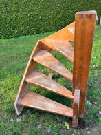 Onderkwart Bovenkwart houten trap, Doe-het-zelf en Verbouw, Ladders en Trappen, Ophalen, Gebruikt, Trap, Minder dan 2 meter