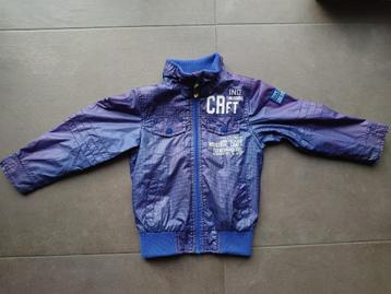 Jongens jas blauw met tekst Unlocked maat 116 / 122 ZGAN! beschikbaar voor biedingen