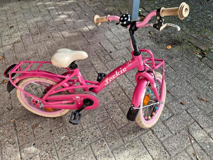 Meisjesfiets 16 inch, Fietsen en Brommers, Fietsen | Meisjes, Gebruikt, 16 inch, Handrem, Ophalen