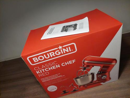 Keukenmachine bourgini, Witgoed en Apparatuur, Keukenmixers, Nieuw, 4 liter of meer, 3 snelheden of meer, Vaatwasserbestendig