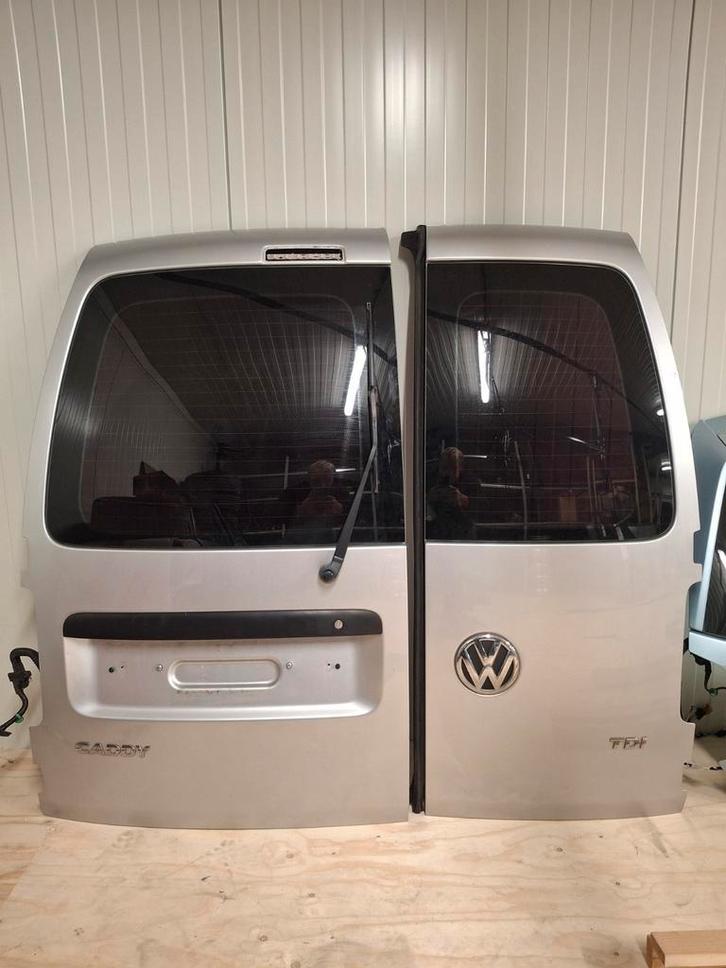 volkswagen caddy achterdeuren zilvergrijs, Auto-onderdelen, Carrosserie en Plaatwerk, Deur, Volkswagen, Voor, Gebruikt, Ophalen of Verzenden