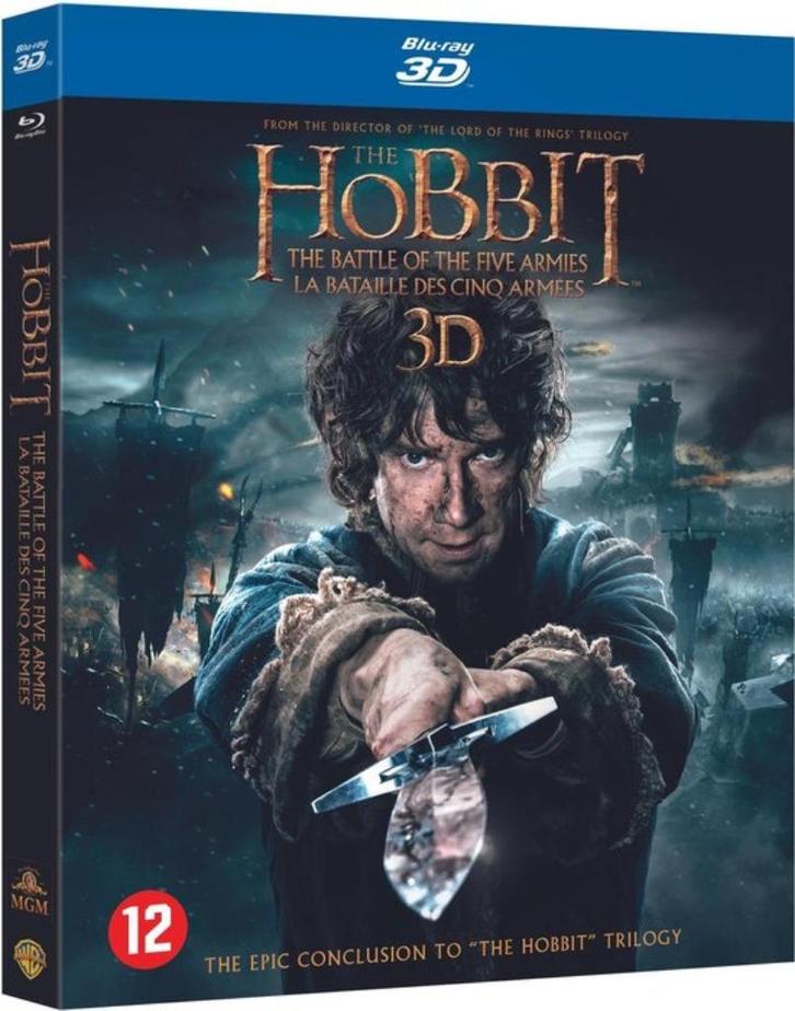 Hobbit - Battle Of The Five Armies (4 Disc Blu-ray) 3D Blu -, Cd's en Dvd's, Blu-ray, Nieuw in verpakking, 3D, Ophalen of Verzenden