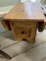 Oud geloogd grenen salon/ bijzet tafel, Ophalen, Gebruikt, 50 tot 100 cm, 50 tot 100 cm