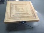 Mooie industriële salontafel  80x80 cm, 45 tot 60 cm, Zo goed als nieuw, Industriële, Ophalen