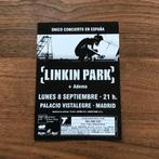 Linkin park concert flyer live in Madrid Meteora tour, Ophalen of Verzenden, Zo goed als nieuw