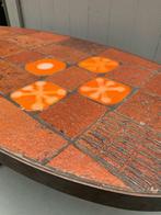 Salontafel Jean Jaffeux jaren '70 - vintage tafel keramiek, Ophalen, Gebruikt, 100 tot 150 cm, Onbekend