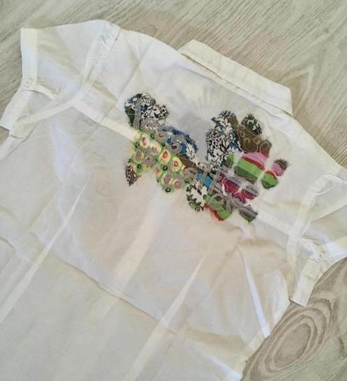 Desigual lief wit blousje korte mouw , maatje 36, Kleding | Dames, Blouses en Tunieken, Gedragen, Maat 36 (S), Wit, Ophalen