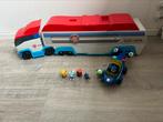 Paw patrol vrachtwagen, auto en een aantal poppetjes, Ophalen, Gebruikt