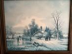 Winterschilderijtje, Antiek en Kunst, Kunst | Schilderijen | Klassiek, Ophalen