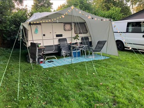 Retro vintage caravan Sprite Alpine, Caravans en Kamperen, Caravans, Particulier, tot en met 4, 500 - 750 kg, Rondzit, Sprite