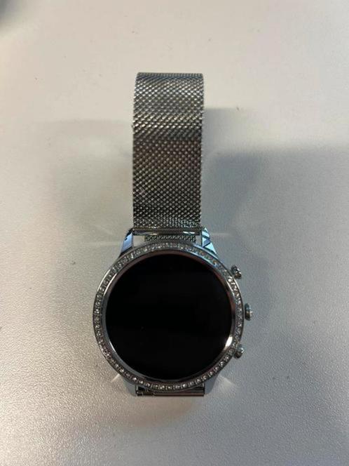 ZGAN! Dames smartwatch waterproof zilver mist oplader €14,99, Sieraden, Tassen en Uiterlijk, Sporthorloges, Ophalen of Verzenden