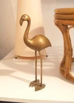 Hollywood regency messing flamingo - mid century design, Antiek en Kunst, Ophalen of Verzenden