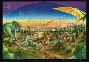 centraal afrika 2001 pf blok dinosaurussen prehistorie beschikbaar voor biedingen