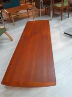 Vintage teakhouten Salontafel XL, Ophalen, Gebruikt, 50 tot 100 cm, Nvt