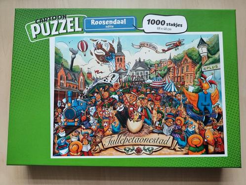 Cartoon Puzzel 1000 Roosendaal Editie (PLUS van Dorsten), Hobby en Vrije tijd, Denksport en Puzzels, Gebruikt, Legpuzzel, 500 t/m 1500 stukjes