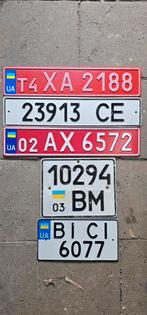 Ukraine licenceplate, kentekenplaat, nummerplaat, Ophalen of Verzenden, Gebruikt, Auto's