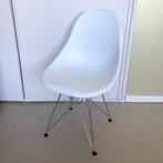 Set van 6 eetkamerstoelen – wit met chroom onderstel, Huis en Inrichting, Stoelen, Ophalen, Gebruikt, Wit, Strak, modern