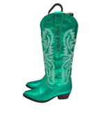 Dwrs metalic cowboylaarzen mt 38, DWRS, Hoge laarzen, Ophalen of Verzenden, Zo goed als nieuw