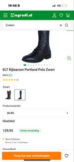 ELT Rijlaarzen Portland Polo Zwart.Nieuw, nooit gebruikt, Dieren en Toebehoren, Paardrijkleding, Dressuur, Nieuw, Ophalen of Verzenden