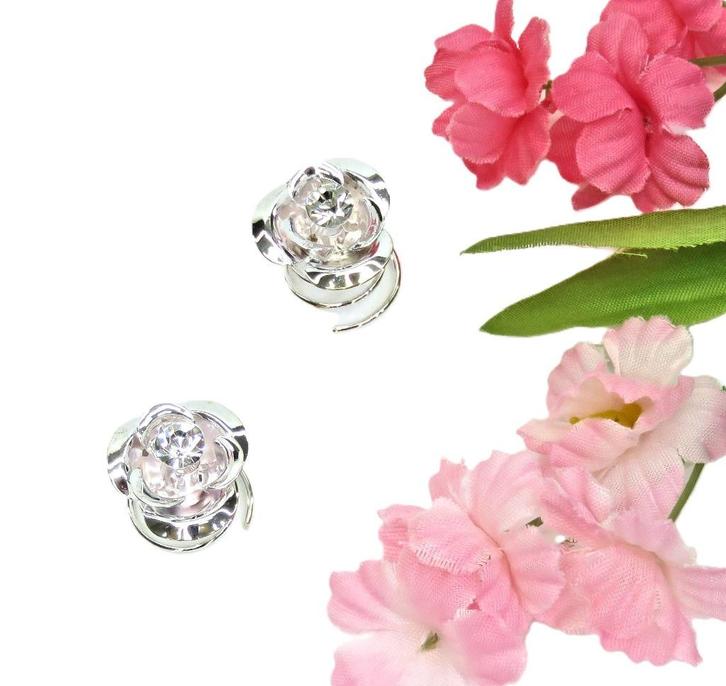 Sprankelende set van 2 strass steen curlies., Sieraden, Tassen en Uiterlijk, Overige Accessoires, Nieuw, Verzenden