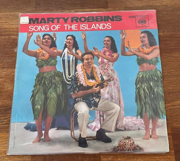 LP Marty Robbins Song of the Islands 1957, Cd's en Dvd's, Vinyl | Wereldmuziek, Zo goed als nieuw, Latijns-Amerikaans, 12 inch