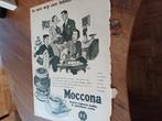 Paginagrote Advertentie van Douwe Egberts moccona 1955, Verzamelen, Ophalen of Verzenden, Zo goed als nieuw