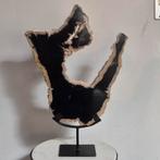 Versteend hout op standaard 51x35 cm, Ophalen of Verzenden