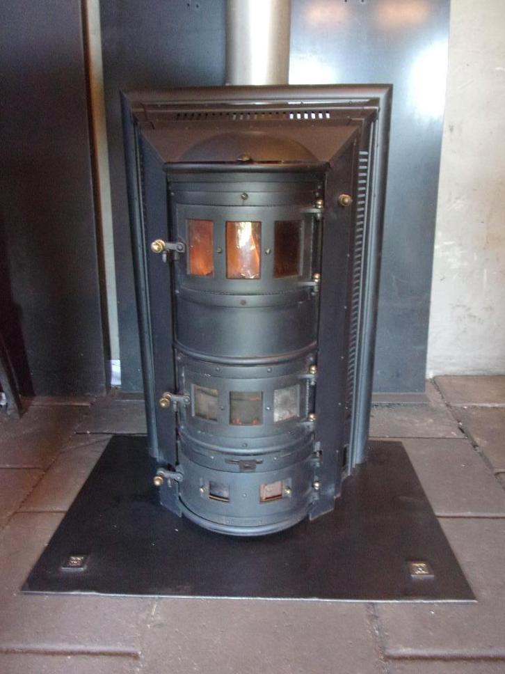 Prachtige Jaarsmahoutkachel allesbrander, Huis en Inrichting, Kachels, Gebruikt, Vrijstaand, Houtkachel, Hout, Ophalen