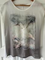 Aaiko Blouse Vogelprint Maat 38, Ophalen of Verzenden, Zo goed als nieuw, Maat 38/40 (M), Wit