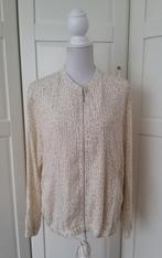 DIDI nieuw wit camel dun bomber blouson jasje jas, maat XL, Kleding | Dames, Jassen | Zomer, Wit, Maat 46/48 (XL) of groter, Nieuw