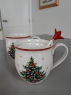 2 kerstbekers met 1 theezeef Villeroy en Boch Toy's Delight, Diversen, Kerst, Ophalen of Verzenden, Nieuw
