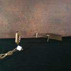 Wandlamp - Notaris wandlamp - Zwenkarm - Koper/Brons -Vint., Ophalen of Verzenden, Gebruikt, Metaal, VINTAGE