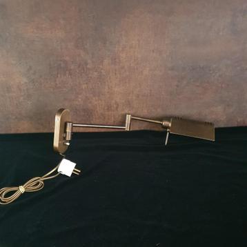 Wandlamp - Notaris wandlamp - Zwenkarm - Koper/Brons -Vint.  beschikbaar voor biedingen