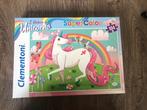 Clementoni unicorn puzzel, 6 jaar of ouder, Meer dan 50 stukjes, Ophalen of Verzenden, Zo goed als nieuw