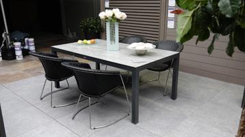 Tuintafel 180x100 met 4 stoelen