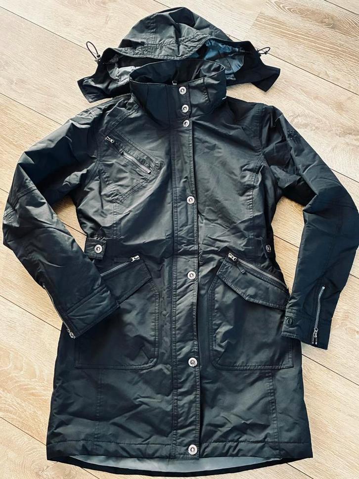 Wildebeast Parka Dames Maat 36-38, Kleding | Dames, Jassen | Winter, Zo goed als nieuw, Maat 36 (S), Zwart, Ophalen of Verzenden