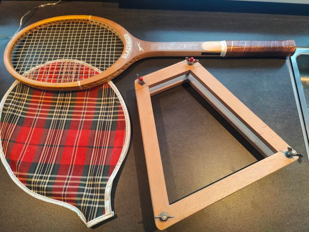 Buitenkans: vintage Slazenger Prominent tennisracket, Sport en Fitness, Tennis, Ophalen of Verzenden, Gebruikt, Racket, Overige merken