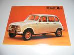 leaflet Renault 4, Verzenden, Zo goed als nieuw, Overige merken