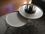 Twee kleine salon tafels, Huis en Inrichting, Tafels | Salontafels, Ophalen, 50 tot 100 cm, Rond, 50 tot 100 cm