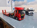 Scania met semi dieplader met oprijplanken wsi