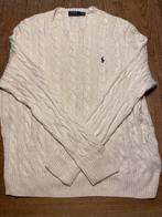 Ralph lauren kabel trui, Wit, Zo goed als nieuw, Maat 46/48 (XL) of groter, Ralph Lauren