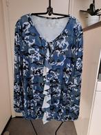 mooie blouse blauw camouflage, maat XL, Kleding | Dames, Blouses en Tunieken, Ophalen, Zo goed als nieuw, Maat 46/48 (XL) of groter