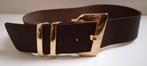 Dames leren riem heupriem 80 cm bruin breed 6 cm echt leer, 80 tot 90 cm, Echt leder, Heupriem, Ophalen of Verzenden