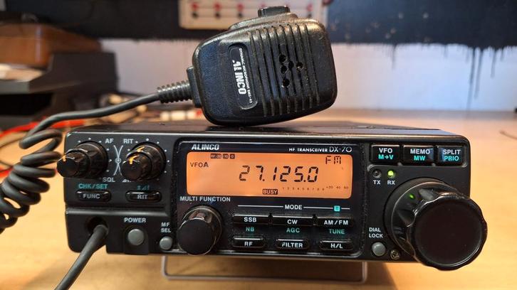 Alinco DX-70 HF Transceiver + Automatische Tuner, Telecommunicatie, Zenders en Ontvangers, Gebruikt, Zender en Ontvanger, Ophalen of Verzenden