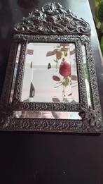 Latoenkoperen wand/halspiegeltje, Antiek en Kunst, Ophalen