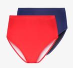 Anna Field 2 bikinibroekjes hoge heup rood donkerblauw mt M, Anna Field, Nieuw, Ophalen of Verzenden, Zwembroek of Short